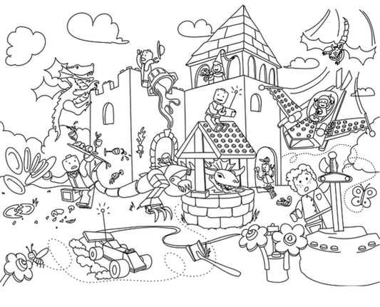 Printable “Building Blocks” Coloring Page