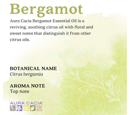 Aura Cacia: "Bergamot" Uplifting Essential Oil - 0.5 Fl Oz